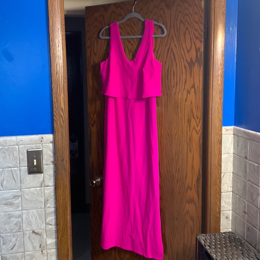 Hot pink Boston Proper Travel Maxi Dress